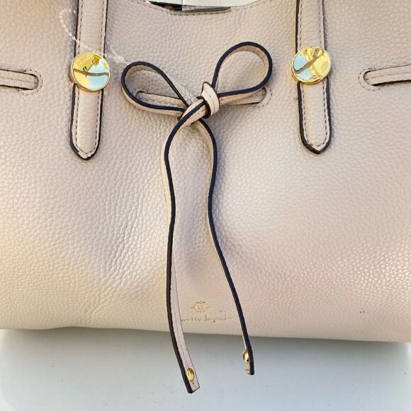 **** Nanette Lepore Size Medium Beige Handbag (DD006) - Picture 5 of 15